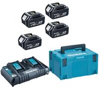 Makita 18V Energy Kit with double charger and four 5 Ah batteries