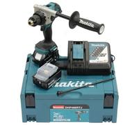 Makita 18V Li-ion LXT Brushless Combi Drill Complete with 2 x 5.0 Ah Batteries and Charger Supplied in a Makpac Case