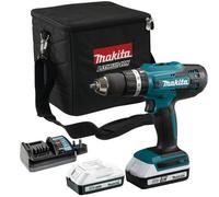 Makita 18V Lithium Ion Cordless Combi Hammer Drill With 2X1.5 Batteries Hp488Dwe