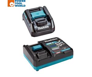 Makita 18v LXT/40v XGT Bundle Inc DC40RA Rapid Battery Charger 240v & ADP10 A...