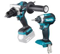 Makita 18v LXT Brushless Combi Hammer Drill + Impact Driver DHP486Z + DTD153Z