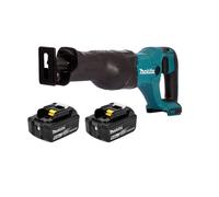 Makita 18v LXT Cordless Reciprocating Saw & 2 x 5ah Batteries - DJR186 BL1850
