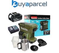 Makita 18V Olive LXT Cordless Coffee Maker Machine + 3.0AH Battery and Charger