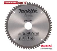 Makita 190x30MM 60T TCT Circular Saw Blade D-81387 Multi Purpose Blade