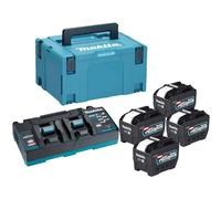 Makita 1910B0-6 40v Max XGT Cordless 4 Battery 8ah and 110v Charger Kit