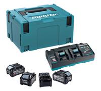 Makita 1911G4-9 40v Max XGT 4 x BL4040F High Output Battery and 110v Twin Charger Kit 4ah