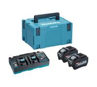 Makita 191U20/2 XGT Power Source Kit XGT with 2 x 5Ah Batteries, Twin Charger & Makpac Case