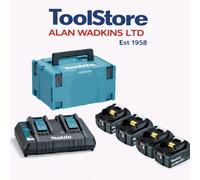 Makita Kit 197626-8 4x Bl1850b + Dc18rd Lithium Battery Charger Silver One Size / EU Plug