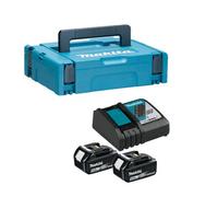 Makita 197803-2 18V Lxt Power Source Kit Inc 2X 5.0Ah Batts, 1X Dc18Rc Charger & Makpac Carry Case