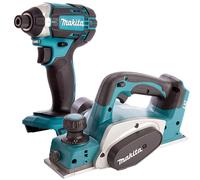 Makita 2 Piece 18V LXT Li-ion Impact Driver & 82mm Planer Body Only