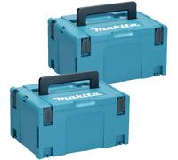 Makita 2 Piece 821551-8 Type 3 MakPac Connector Stackable Power Tool Case Set
