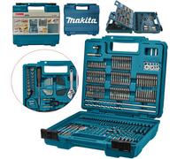 Makita 255 Pc Socket Flat Bit Drill Bit Set Masonry Hss Drill Nut Setter Holesaw