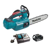 Makita 25cm 18v LXT Brushless Chainsaw - 1 x 5ah Battery & Charger - DUC254RT