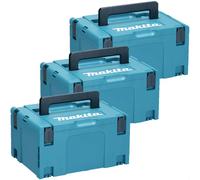 Makita 3 Piece 821551-8 MakPac Connector Stackable Power Tool Case Set