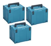 Makita 3 Piece 821552-6 Type 4 MakPac Connector Stackable Power Tool Case Kit