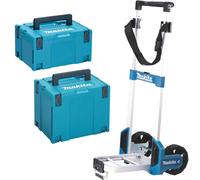 Makita 3 Piece MakPac Connector Stackable Power Tool Case Set and Case Trolley