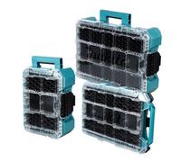 Makita 3 Piece Maktrak Medium Organiser, Deep Medium Organiser & Deep Compact Organiser Case Set
