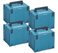 Makita 4 Piece 821552-6 MakPac Connector Stackable Power Tool Case Set