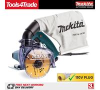 Makita 4100KB/1 125mm Dustless Disc Cutter Diamond Wheel 110V/1400W