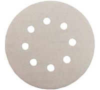 Makita 5-Inch 320 Grit Aluminium Oxide Abrasive Paper, 50-Pack, White, Compatible with Angle Grinder, Random Orbit Sander