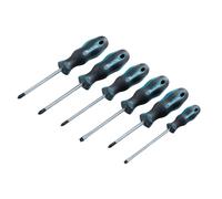 MAKITA 6PC SCREW DRIVER SET - SL PH PZ - E-10528