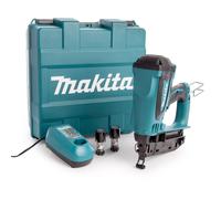 Makita 7.2V 2nd Fix Gas Nailer 2 x 1.5Ah Batteries Gauge 15-64mm 16Ga GF600SE