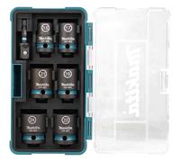 Makita E-16592 1/2" Square Drive Black Impact Socket Set 7 Piece