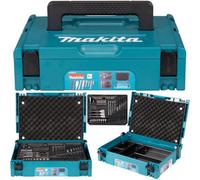 Makita 70 Piece Drill Bit Set Masonry Hss Flat Wood Bit Socket + Inlay + Makpac