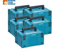 Makita 821551-8 Makpac Connector Stacking Case Type 3 (No Inlay) 5 Pack