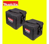 Makita 831373-8 10in 225mm Black Canvas Nylon Cube Tool Bag Twin Pack