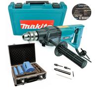Makita 8406 Diamond Core Drill Rotary Percussion 110V + Plumbing 8 Pc Core Set