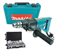 Makita 8406 Diamond CORE Drill Rotary Percussion 110V with 11 Piece Diamond Core Set + Case