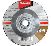 Makita A-95984 36 Grit INOX Grinding Wheel, 4-1/2" x 1/4" x 5/8-11"