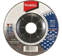 Makita D-18459 115mm 4.5in Metal Grinding Bore Flat Disc 22mm Pack of 10 Discs