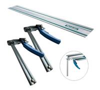 Makita Aluminum Plunge Saw Guide Rail 1.5M 1500mm Dsp600 + Quick Release Clamps
