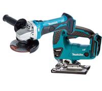 Makita Angle Grinder Jigsaw 18v DGA452Z 1 Makita Jigsaw DJV180Z LXT 18v
