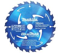 Makita B-15148-5 Bluemak Tungsten Carbide Tipped Saw Blade, 24T, 185 mm Diameter (Pack of 5)
