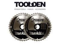 Makita B-32904 Specialised Circular Saw Blade 165mm x 20mm 24T (2 Pack)