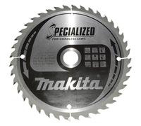Makita SPECIALIZED Cordless Circular Saw Blade for Wood Cutting 165mm 40T 20mm