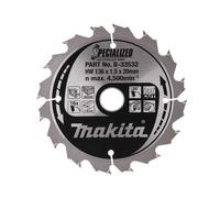 Makita SPECIALIZED Cordless Circular Saw Blade for Wood Cutting