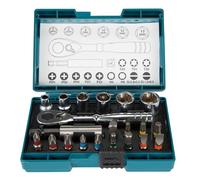 B-54081 Ratchet and Bit-Set 19pcs Alloy Steel High rotational precision