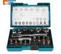 Makita B-54081 Screw Bit & Ratchet Set x21 Pcs