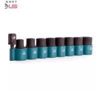 Makita B-54645 Impact Socket Set 1/2in Drive with 1/2in Adapter (9 Piece)