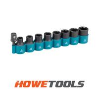 Makita B-54645 Impact Socket Set 1/2in Drive with 1/2in Adapter (9 Piece)