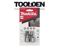 Makita B-57554 1/4" Hex Magnetic Nut Setters (4 Piece)
