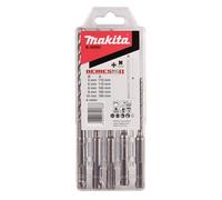 Makita B-58992 NEMESIS2 SDS-PLUS Hammer Drill Bit Set 5-Piece Ideal for Concrete, Reinforced Concrete, Masonry