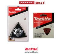 Makita B-65115 93mm Starlock Multi Tool Delta Sanding Pad with Mixed Grit Pads