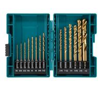 Makita B-65399 Impact Gold 14 Pc. Titanium Drill Bit Set, 1/4" Hex Shank