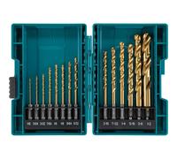 Makita B-65399 Impact Gold 14 Pc. Titanium Drill Bit Set, 1/4" Hex Shank