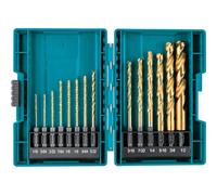 Makita B-65399 Impact Gold 14 Pc. Titanium Drill Bit Set, 1/4" Hex Shank